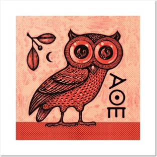 Athena's Owl Posters and Art